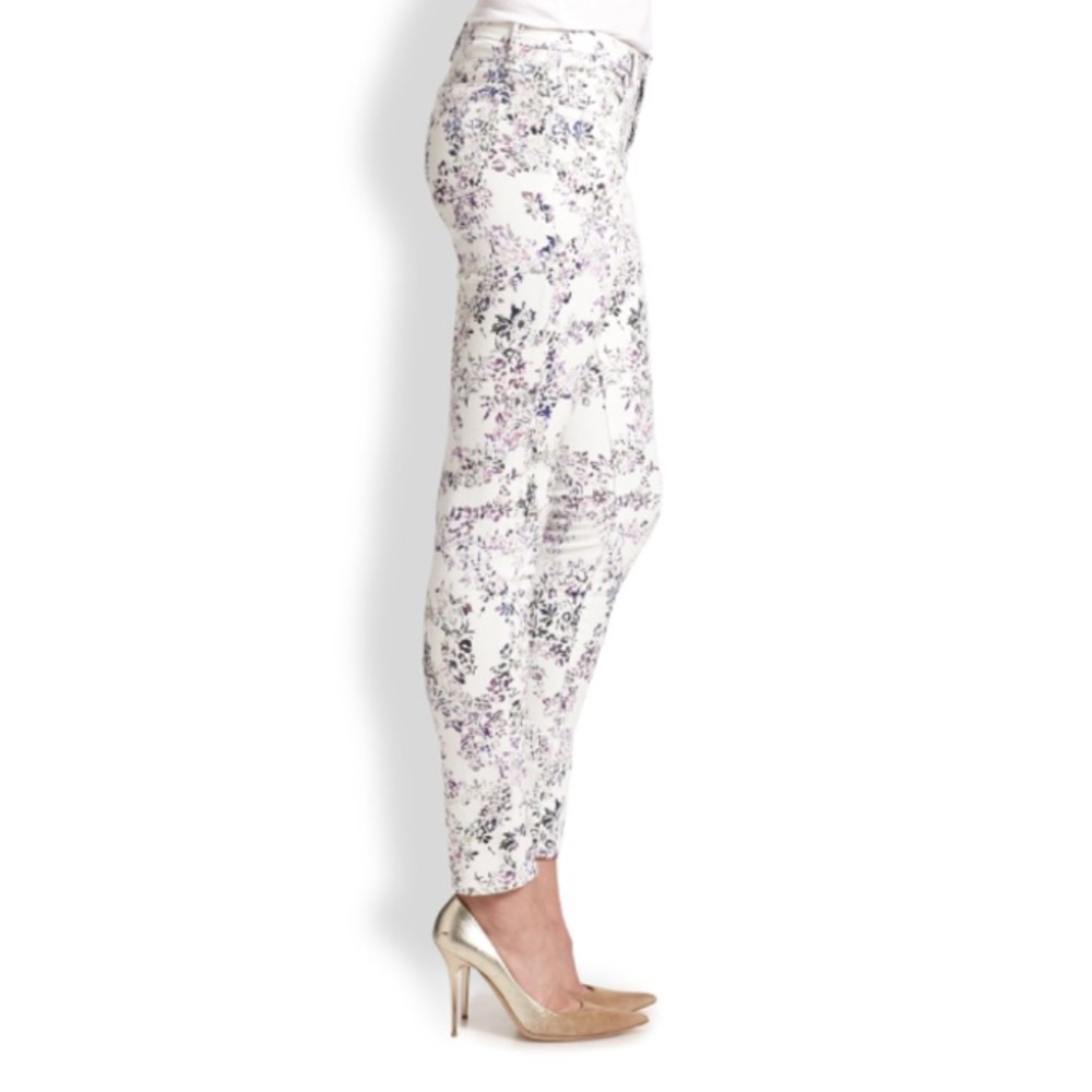 Marchesa Voyage floral print skinny jeans. - Picture 2 of 6